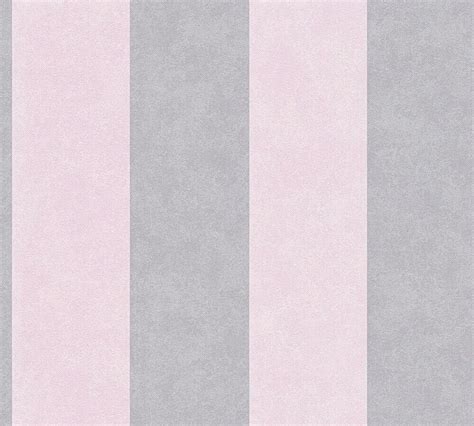 Vinyl Stripe - Rose Pink / Grey | Pink stripe wallpaper, Grey striped wallpaper, Pink and grey ...