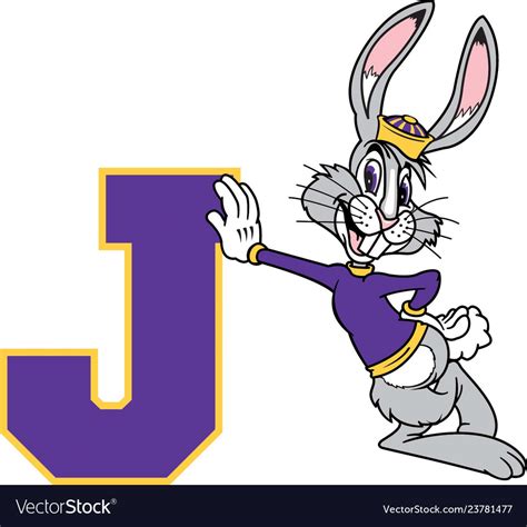 Jack rabbit logo mascot Royalty Free Vector Image