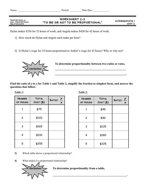 ️Proportional Relationship Worksheet Free Download| Goodimg.co