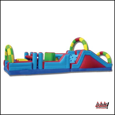 Inflatable Obstacle Course with Slide | Record-A-Hit Entertainment