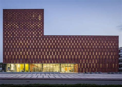 Brick-Resembling Libraries Library Architecture, Brick Architecture, Contemporary Architecture ...