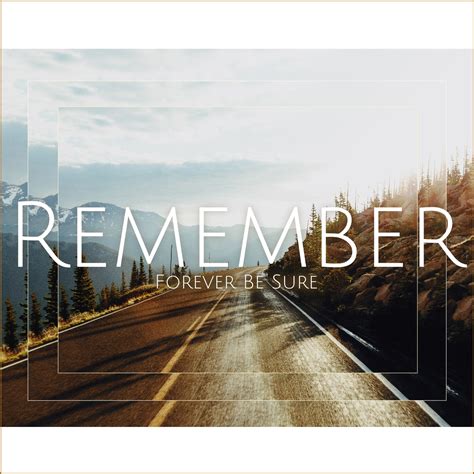 (#2) 2019 “Remember” CD | Forever Be Sure