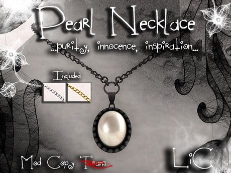 Second Life Marketplace - =LIC= Pearl Necklace