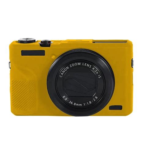 Buy Soft Silicone Protective Case for Canon PowerShot G7 X Mark III / G7X III / G7X3(Yellow) at ...