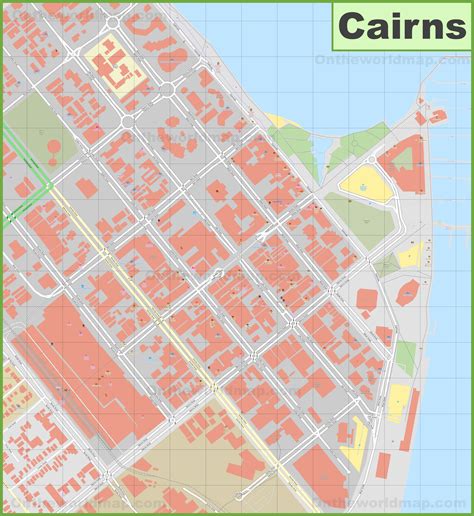 Cairns CBD map