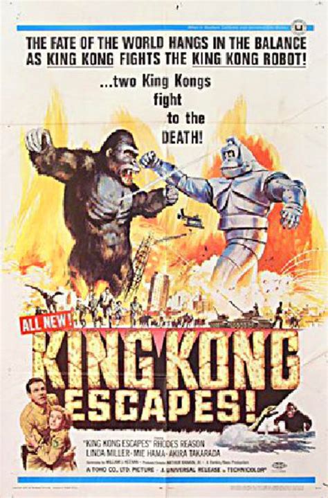 King Kong Escapes 1968 U.S. One Sheet Poster - Posteritati Movie Poster ...