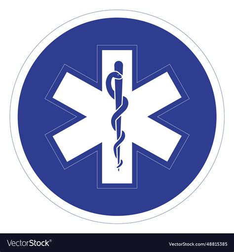 Emt paramedic badge Royalty Free Vector Image - VectorStock