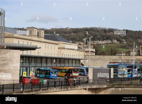 BUSES AT BATH BUS STATION Stock Photo - Alamy