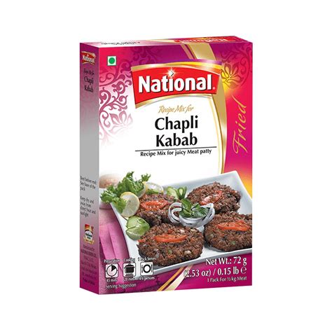 National Chapli Kebab 72G – Naxo Foods