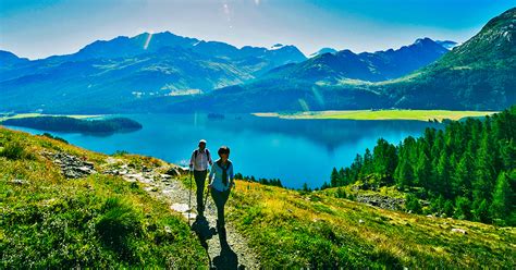 Via Engiadina Self-guided Hiking Tour In Switzerland. Independent Trekking In The Alps.