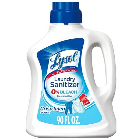 Lysol Laundry Sanitizer Additive, Laundry Detergent Additive, Crisp Linen Scent, 90 oz - Walmart ...