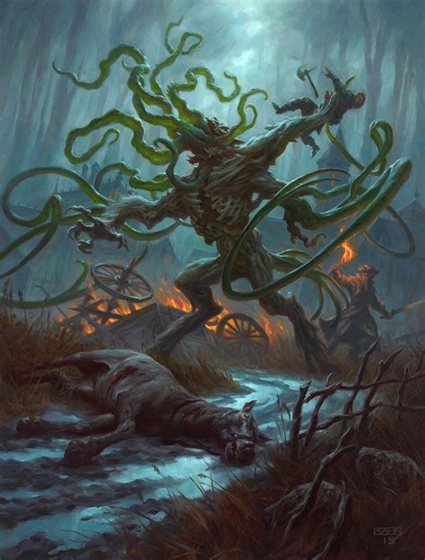 Ulvenwald Abomination MtG Art from Eldritch Moon Set by Chris Rahn - Art of Magic: the Gathering