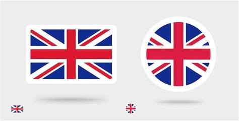 Premium Vector | Uk great britain flag icon circle or union jack united kingdom english british ...