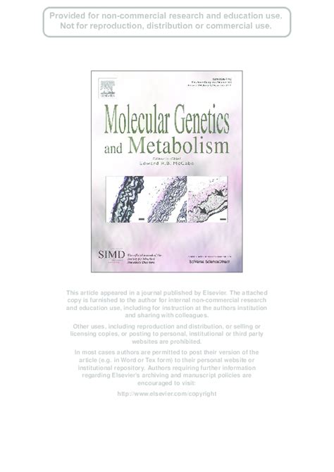 (PDF) Genetic studies in a cluster of Mucopolysaccharidosis Type VI ...