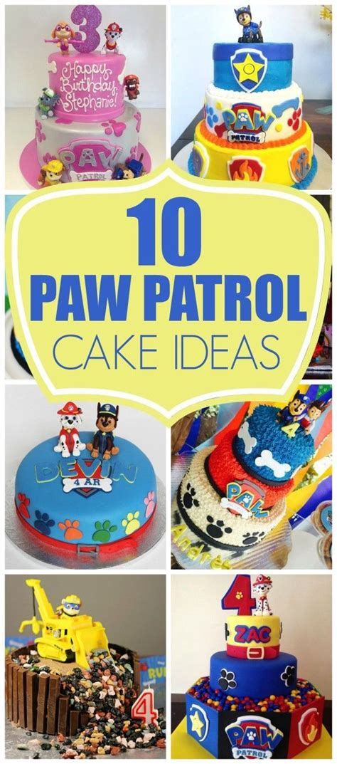 10 Perfect Paw Patrol Birthday Cakes | Paw patrol birthday cake, Paw ...