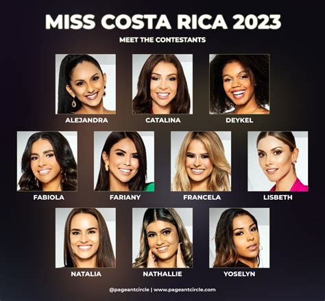 Miss Costa Rica 2023: Meet the 10 contestants