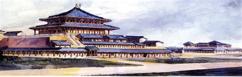 Reconstruction of Palace in the Qin capital Xianyang | Imagem de tela ...