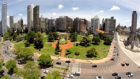 Rosario Argentina Flag Memorial And Cathedral Aerial VIew Stock Footage Video 16589269 ...