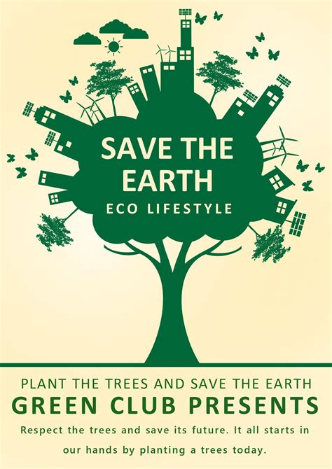 WORD of Save Earth Ecology Poster.docx | WPS Free Templates