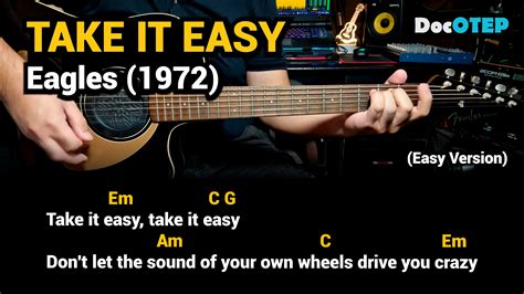 Take It Easy - Eagles (1972) - Easy Guitar Chords Tutorial with Lyrics ...