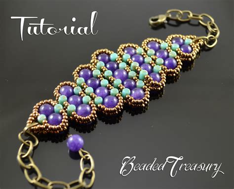 HISTORY - beadwoven bracelet tutorial, rulla bead pattern, seed bead pattern, beading tutorial ...