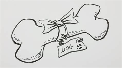 How to Draw a Dog Chew Bone - Doodle Cartoon Comic [Pic 16] - YouTube ...