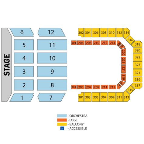 Seating Chart « Bill Graham Civic Auditorium