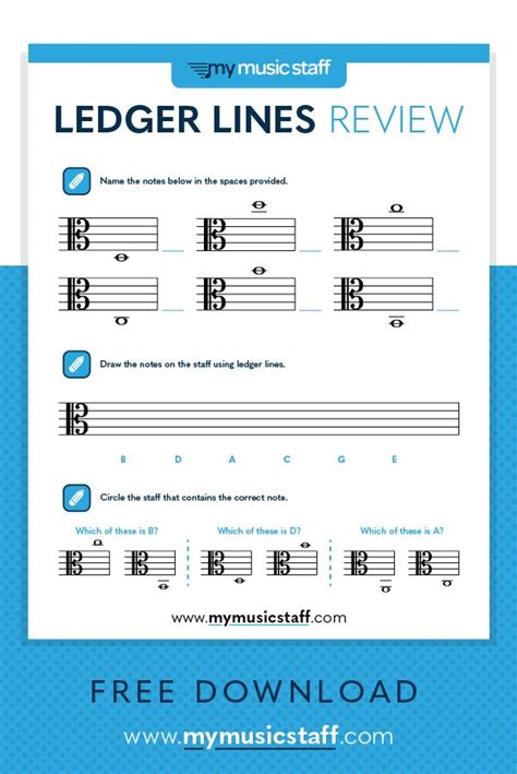 Alto Clef Ledger Lines Activity Sheet | Music lessons, Teaching ...