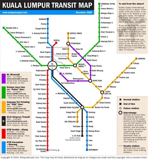 Kl Lrt Map 2016 - Klang valley (kl) train mapmap of klang valley ...