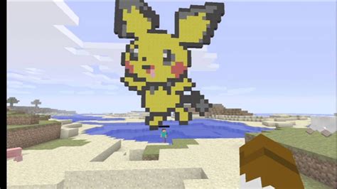 Minecraft Pixel Art-Pichu - YouTube