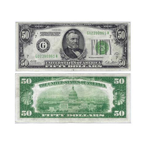 50 Dollar Bill Front And Back