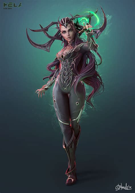 Hela Fan Art by DaKeda Denis Ulianov | Fan Art | 3D | CGSociety | Marvel comic character, Marvel ...