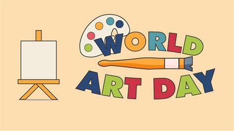 world art day design poster 18986884 Vector Art at Vecteezy