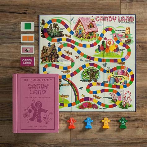 Personalized Candyland Board Game - Vintage Bookshelf Edition