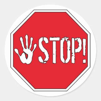 Stop Sign Stickers | Zazzle.co.uk