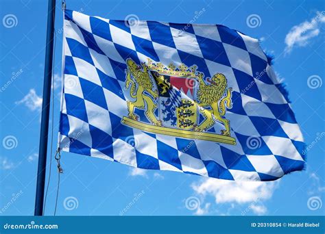 Bavarian flag stock photo. Image of white, movement, motion - 20310854