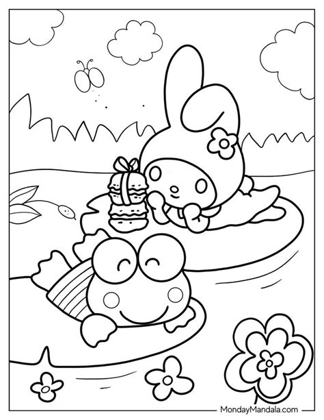 20 Keroppi Coloring Pages (Free PDF Printables) | Coloring pages, Hello kitty colouring pages ...