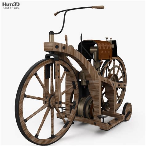 Daimler Reitwagen 1885 3D model - Vehicles on Hum3D