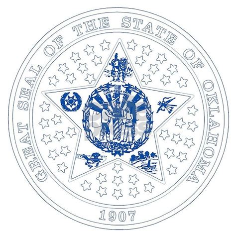 Oklahoma State Seal Round Ornament by HomeStead - CafePress