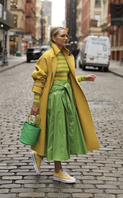 yellow and lime green | Cool street fashion, Stylish outfits, Colorful ...