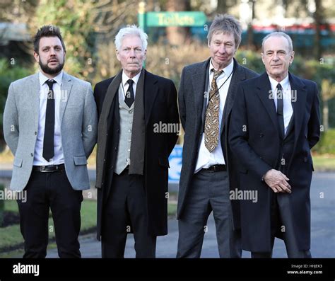 Status Quo band members (left-right) Leon Cave, Andy Bown, John 'Rhino ...