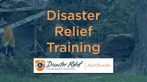 Disaster Relief Training - First Baptist Church of Middleburg