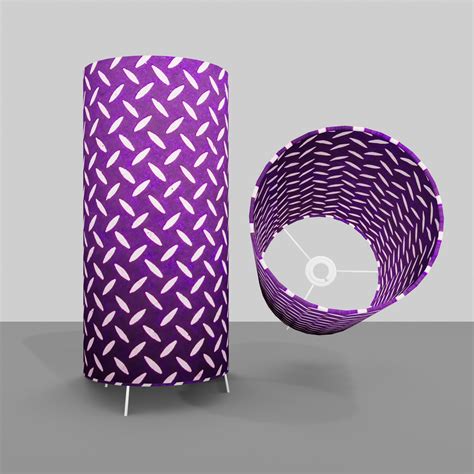 Free Standing Table Lamp Large - P13 ~ Batik Tread Plate Purple – Imbue ...