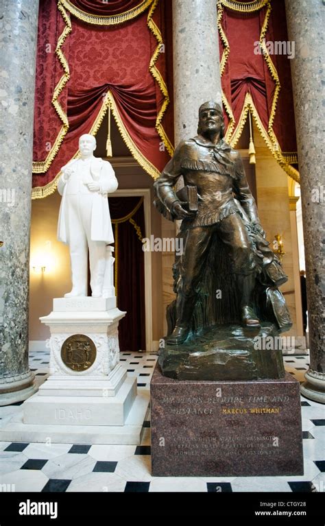 The Hall of Statues inside the US Capitol Building in Washington DC ...