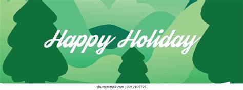 Vector Illustration Happy Holidays Banner Background Stock Vector (Royalty Free) 2219105795 ...