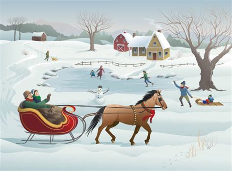 Winter Horse Sleigh Illustrations, Royalty-Free Vector Graphics & Clip ...