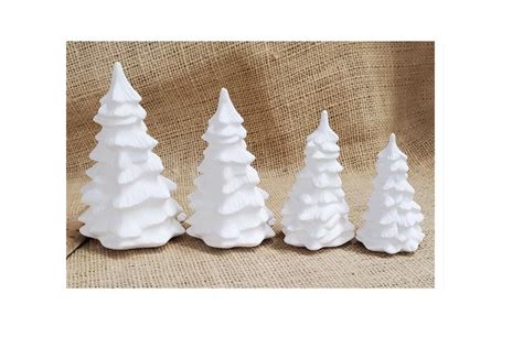 Christmas Trees for Your Village in 4 Sizes. - Etsy