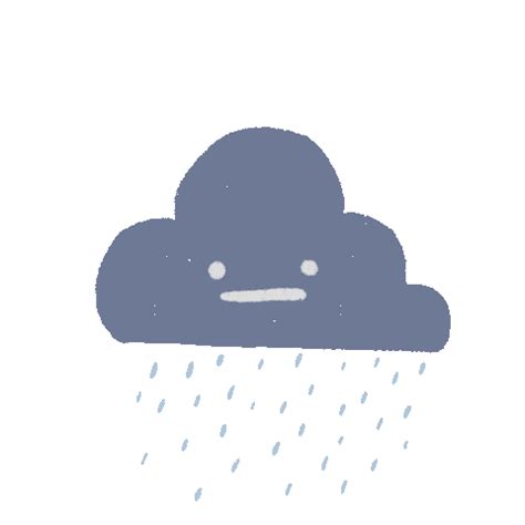 Rain Cloud Sticker for iOS & Android | GIPHY