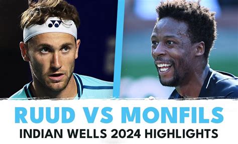 Casper Ruud Battles Gaël Monfils! | Indian Wells 2024 Highlights - VCP ...