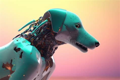 Futuristic Robot Dog. Generate Ai Stock Illustration - Illustration of intelligence, gadget ...